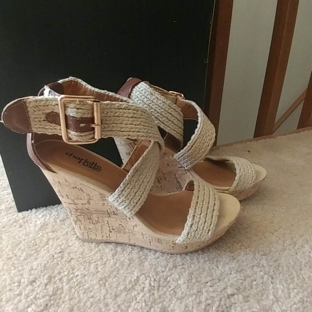 Charlotte Russe Strappy Sandal Wedges